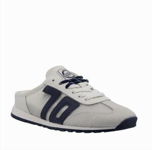 NEW BACK 70 women's venice backless sneakers in white navy